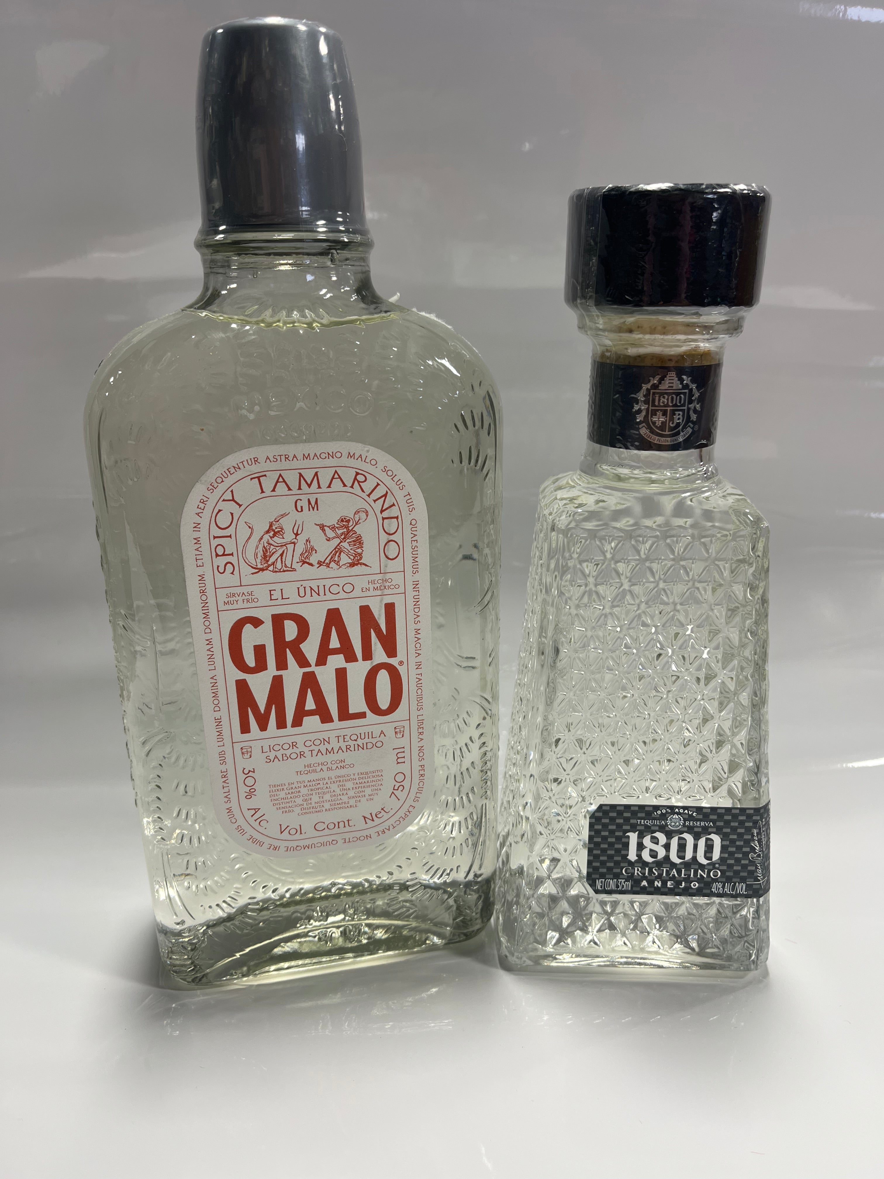 GRAN MALO TEQUILA + 1800 CRISTALINO 375 ML Sunset Liquor