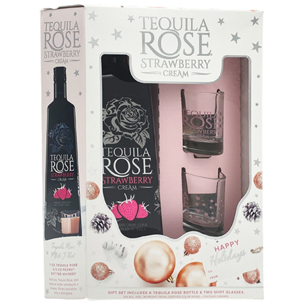 Tequila Rose Strawberry Cream Liqueur Gift Set – Sunset Liquor Tequila Rose Strawberry Cream Liqueur Gift Set – Sunset Liquor