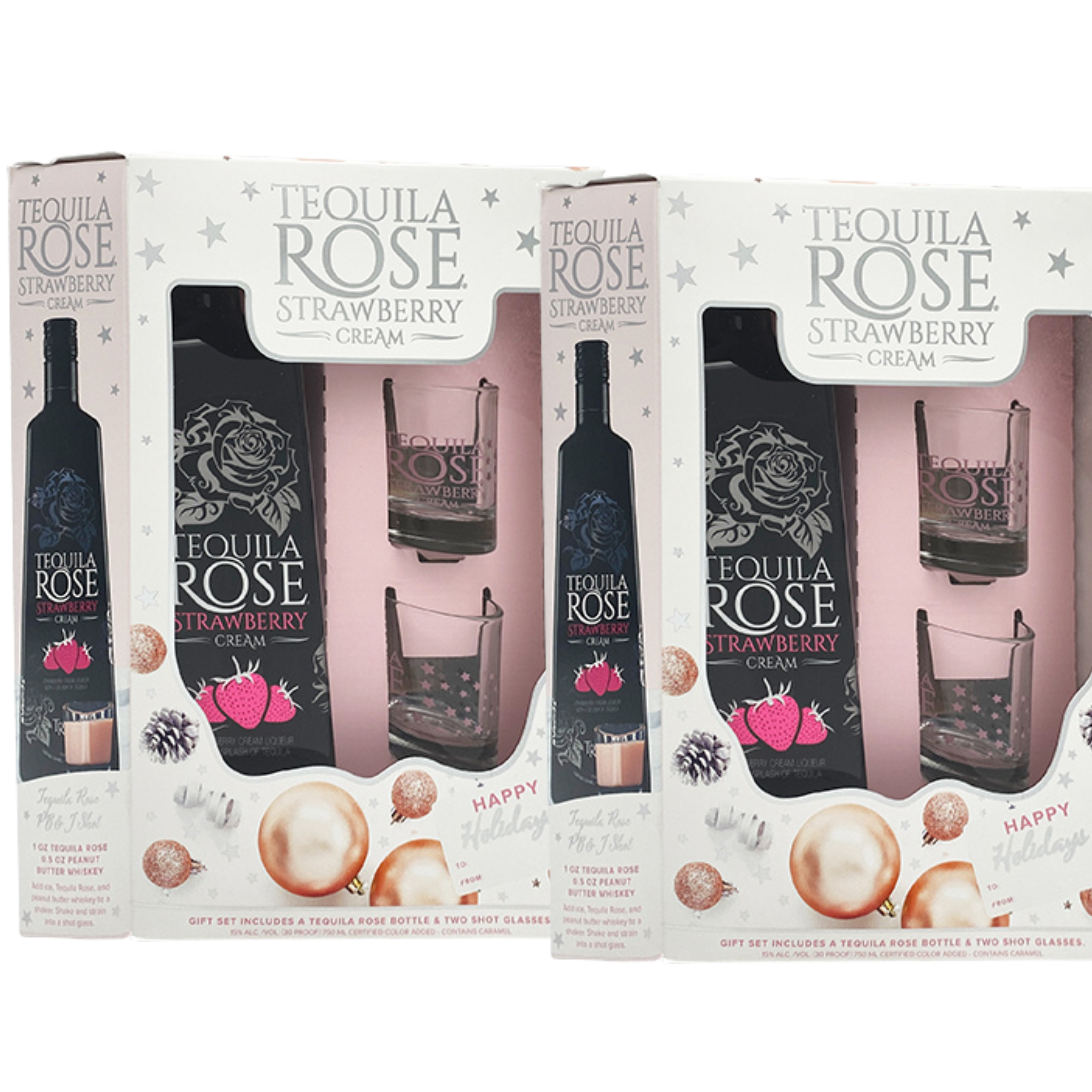 Tequila Rose Strawberry Cream Liqueur Bundle 2 Gift Packs – Sunset