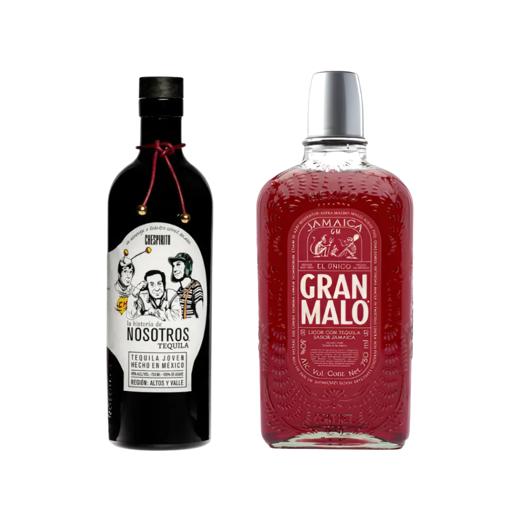 Gran Malo Jamaica 750 ml & Nosotros X Chespirito Tequila Bundle