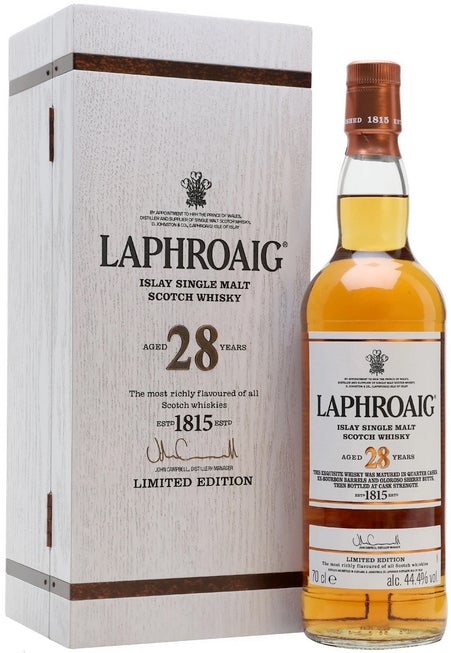 Laphroaig 28 Year Old Single Malt Whisky Final Cask – Sunset Liquor