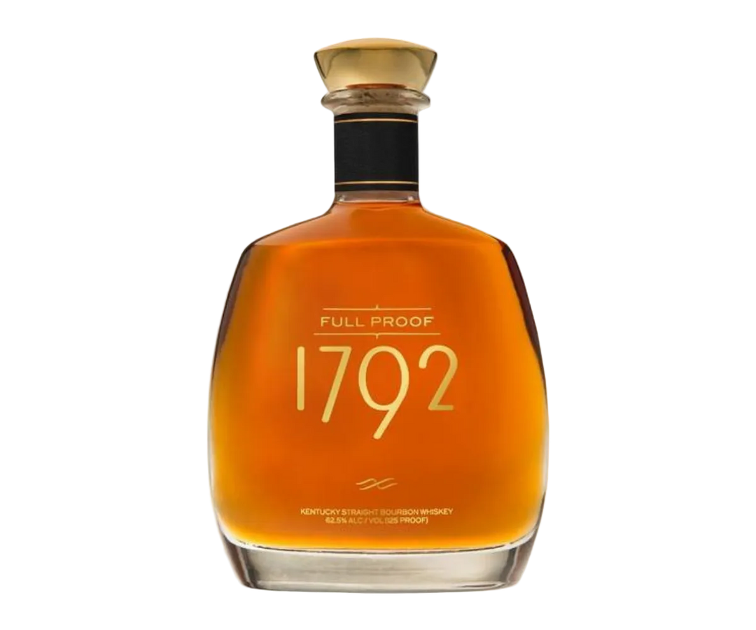 1792 Full Proof Kentucky Straight Bourbon Whiskey 750ml bottle with bold label and high proof bourbon