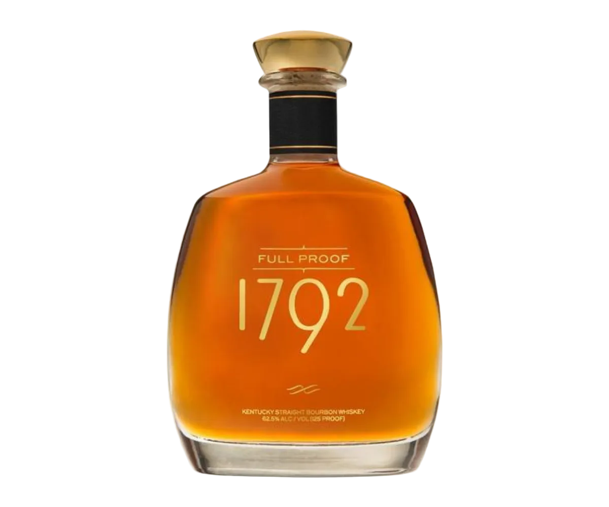 1792 Full Proof Kentucky Straight Bourbon Whiskey 750ml bottle with bold label and high proof bourbon