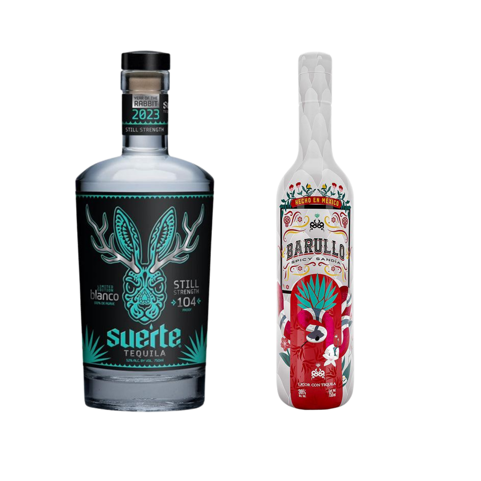 Bundle set of BARULLO Spicy Sandía and Suerte Still Strength Blanco