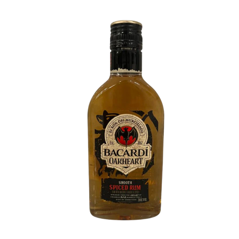 “Bacardi Oakheart Spiced Rum 375ml discontinued bottle rare collectible”