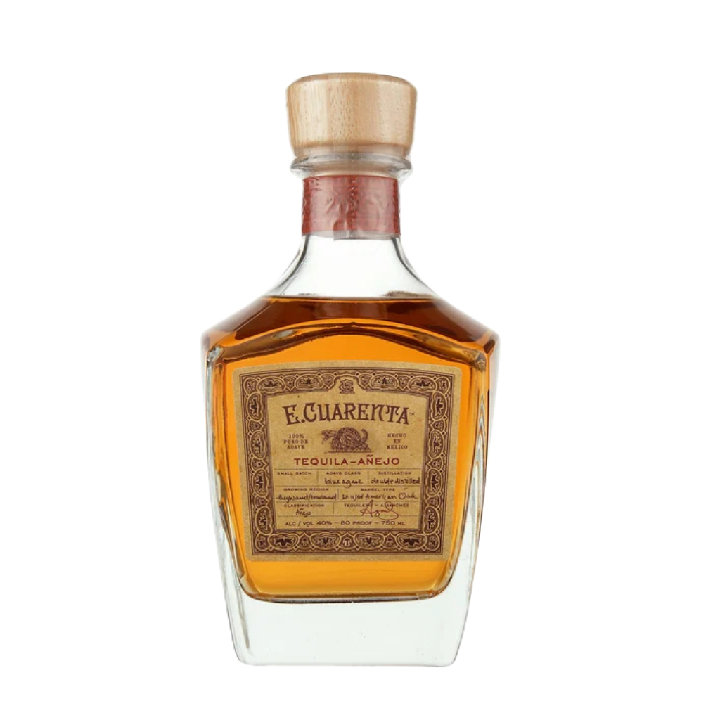 Buy E Cuarenta Tequila Anejo 750ml _ Sunset Liquor 