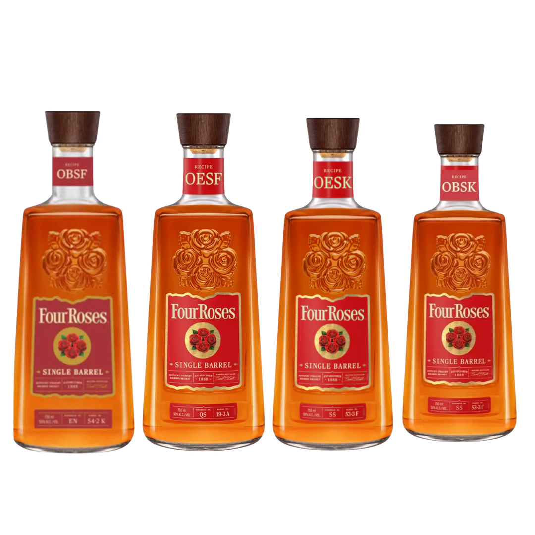 Buy Four Roses OBSF &amp; OESF &amp; OESK &amp; OBSK OESQ Single Barrel  Bourbon Whiskey 750ml Bundle |Sunset Liquor 
