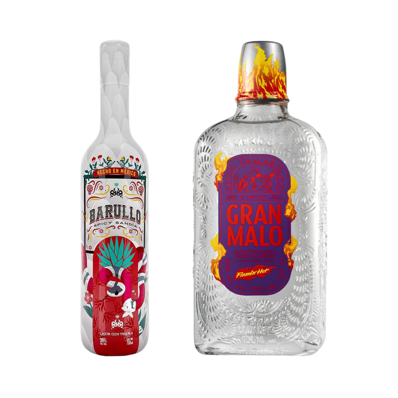 Gran Malo and Barullo Spicy Sandía bundle set with tequila and liqueur