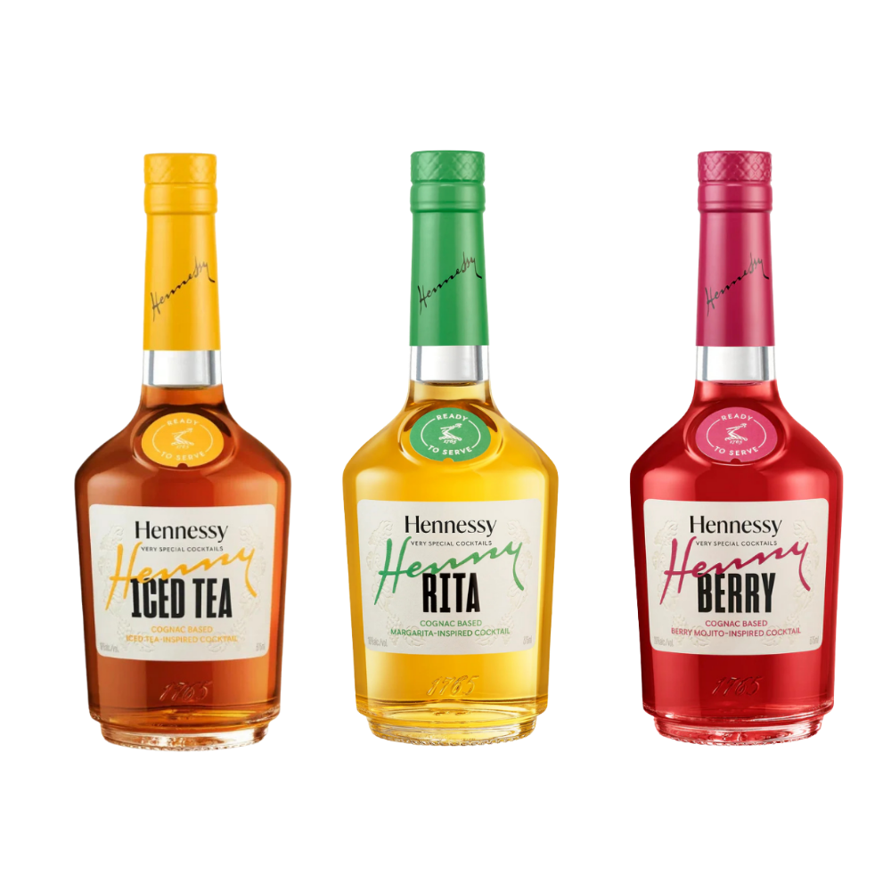 Buy Hennessy Henny Rita, Henny Iced Tea & Henny Berry Ready-To-Serve Cocktail Bundle - Sunset Liquor 