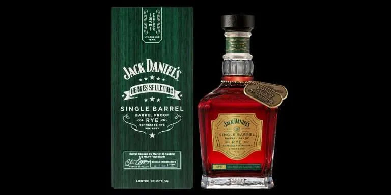 Jack Daniel’s Heroes Selection Single Barrel Barrel Proof Rye 750 ML