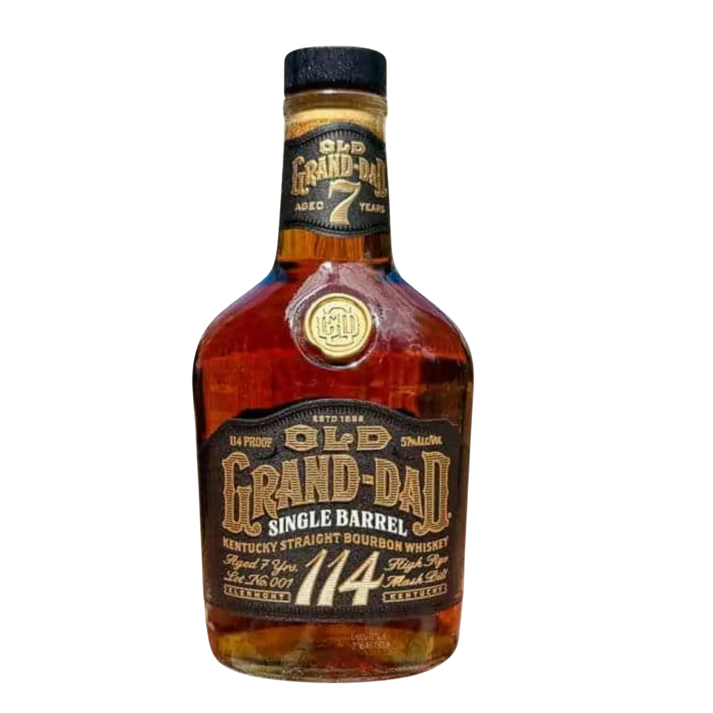 Buy Old Grand Dad Bourbon Single Barrel 114PF 7YR 750ML - Sunset Liquor 