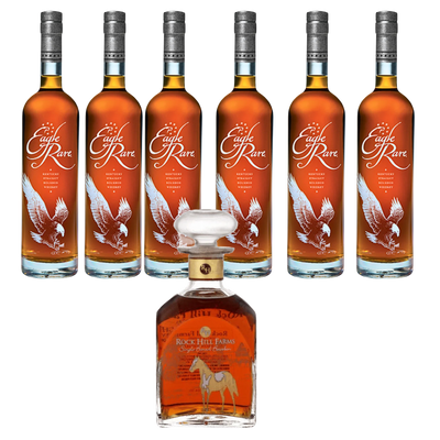 Rock Hill Farms Single Barrel Bourbon Bottle and Eagle Rare 750ml Whiskey Bundle – Premium Bourbon Set”