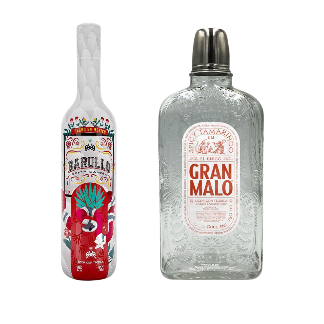 Tequila bundle featuring Barullo Spicy Sandía and Gran Malo
