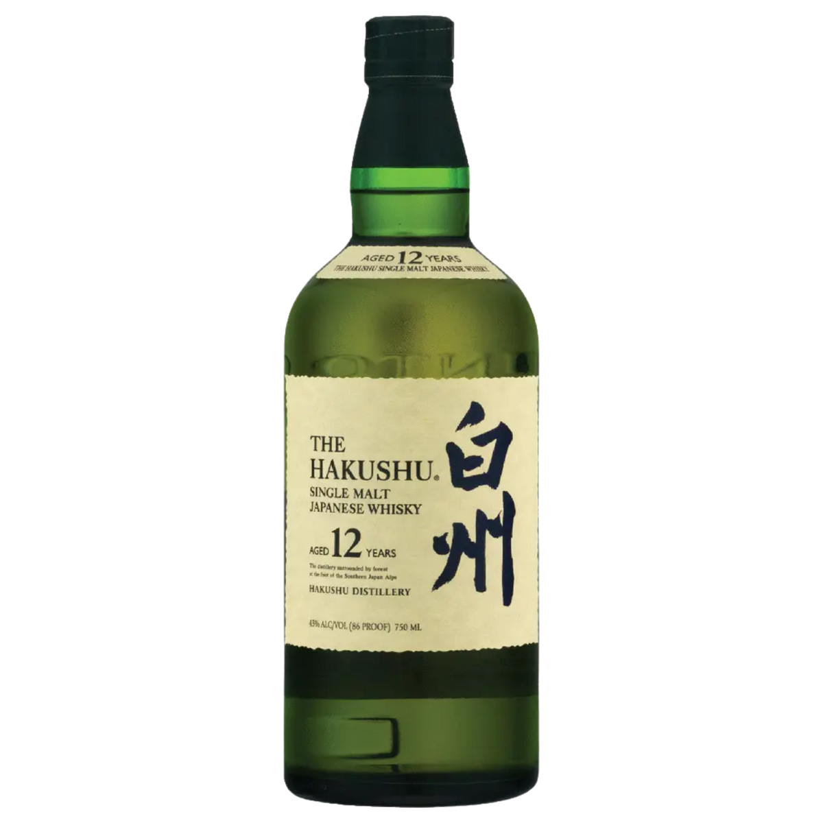 Buy The Hakushu 12 Year Single Malt Japanese Whisky 750ml | Sunset Liquor 