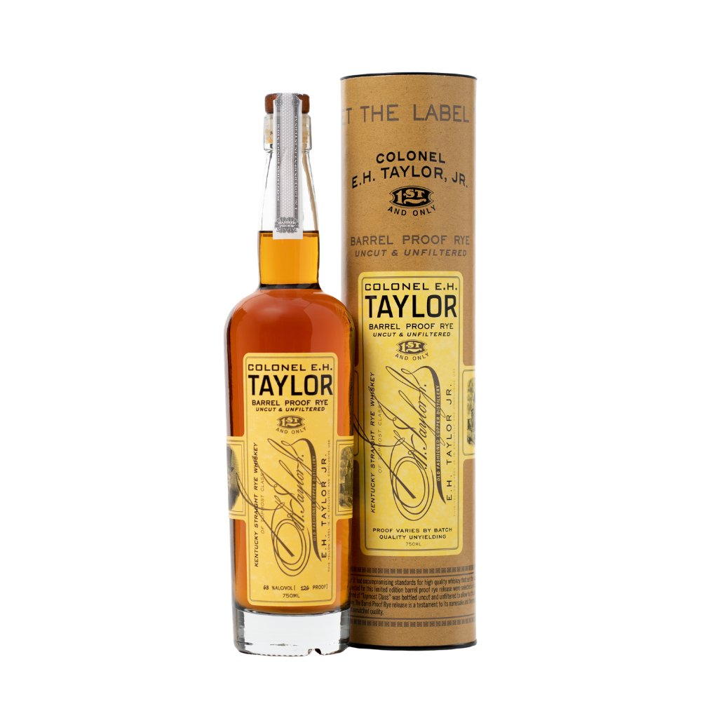 Buy E.H. Taylor Jr Barrel Proof Rye uncut and unfiltered premium rye whiskey Sunset Liquor 