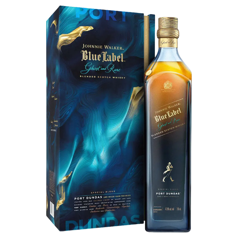 Johnnie Walker Blue Label Ghost and Rare Port Dundas Blended