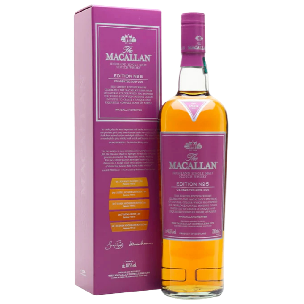 Buy The Macallan Edition No. 5 Speyside single malt Scotch whisky Sunset Liquor 