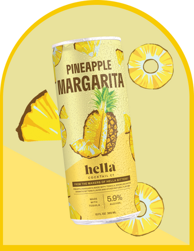 HELLA PINEAPPLE MARGARITA 4 PK 12 OZ