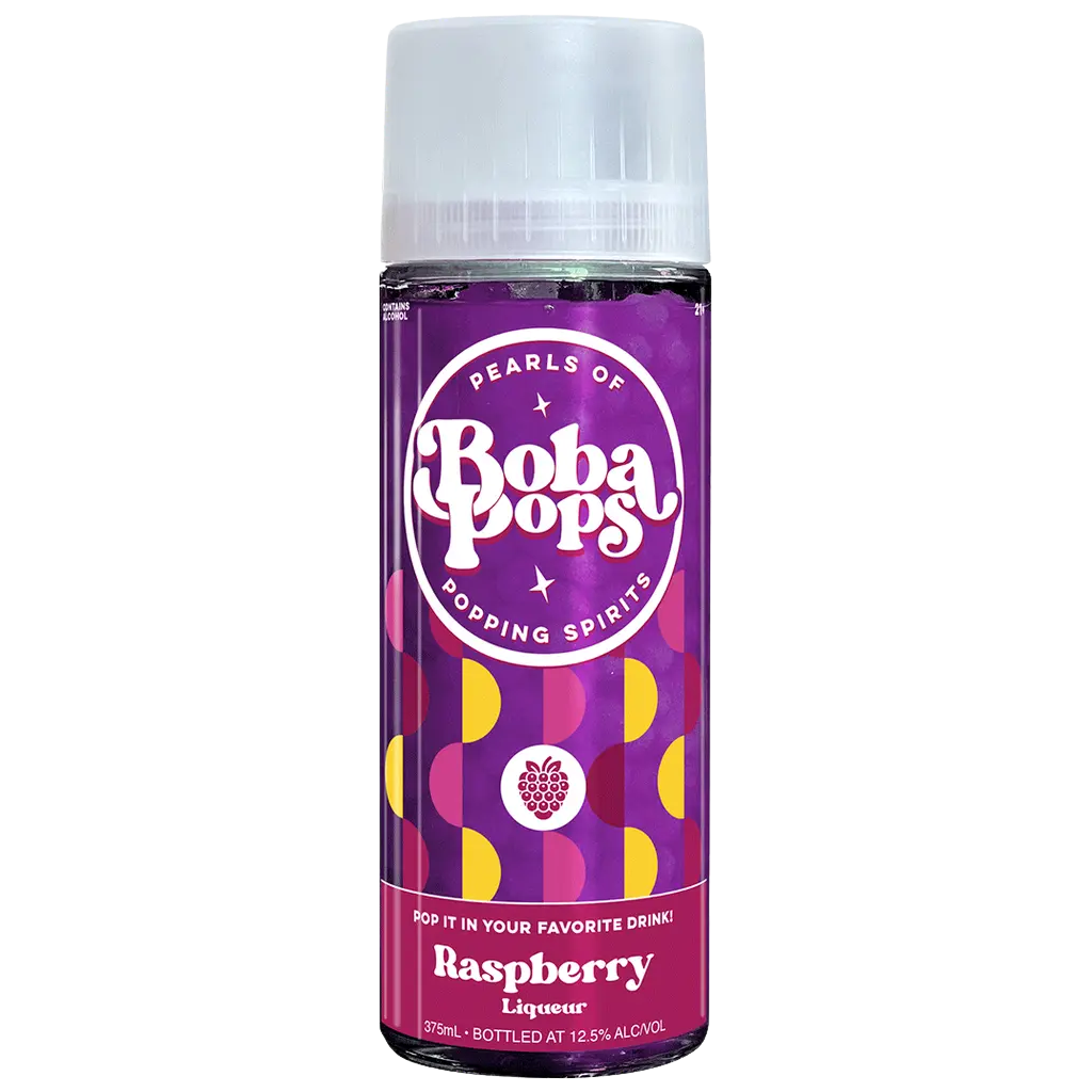 Buy raspberry popping boba cocktail caviar pearls Sunset Liquor Store 