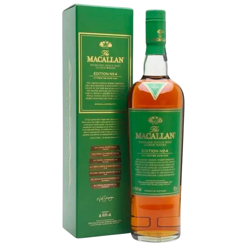 Buy The Macallan Edition No. 4 premium single malt Scotch whisky Sunset Liquor 