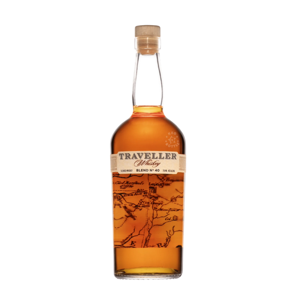 buy Traveller blended whiskey 750ml bottle front label online sunset liquor 