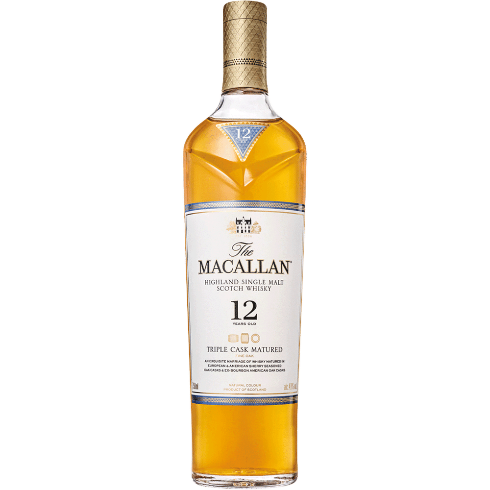 Macallan 12 Year Old Higland Single Malt Scotch aged in Sherry Casks 750 ml