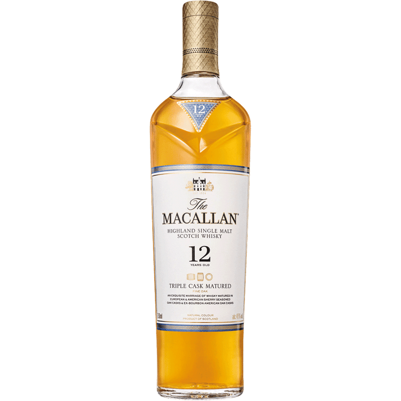 Macallan 12 Year Old Higland Single Malt Scotch aged in Sherry Casks 750 ml