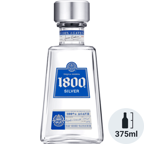 1800 Silver Tequila 375ml - Sunset Liquor 