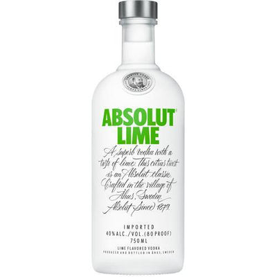 Absolut Lime Vodka 750ml - Sunset Liquor 