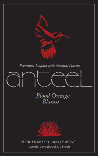 Anteel Blood Orange Blanco Tequila 750mL