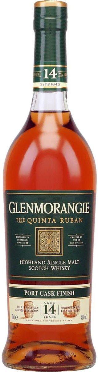 Glenmorangie 14 Year Old Port Cask Finish - Quinta Ruban Single Malt Whisky - Sunset Liquor 