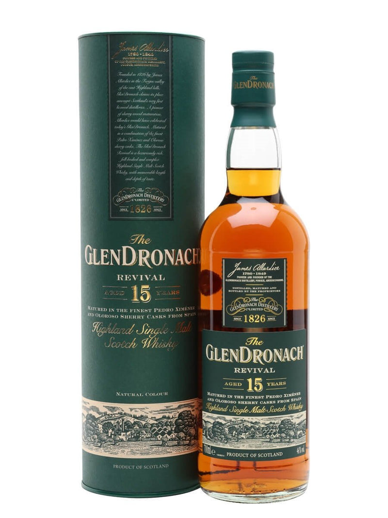 Glendronach 15 Year Old Single Malt Scotch Whisky 750 ml