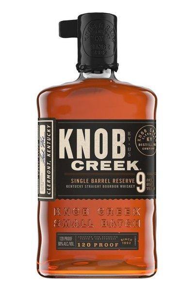 Knob Creek Single Barrel Bourbon Whiskey 9 Aged 120 proof - Sunset Liquor 