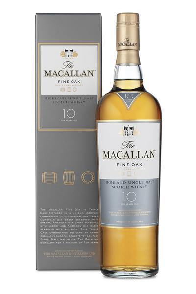 The Macallan Fine Oak 10 Year Single Malt Scotch Whiskey - Sunset Liquor 