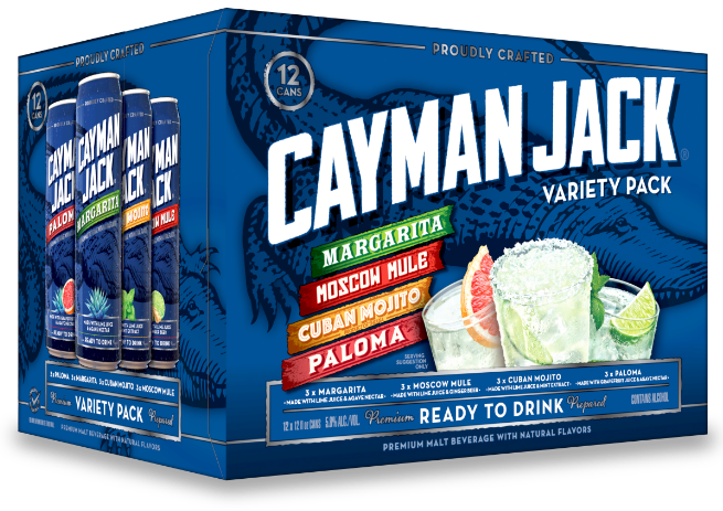 CAYMAN JACK VARIETY PACK 12 PACK CANS
