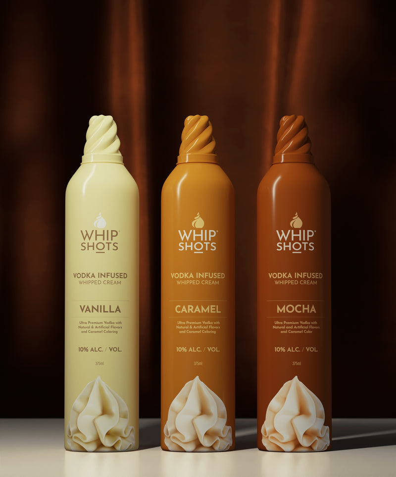 WHIP SHOTS VODKA INFUSED CARAMEL WHIPPED CREAM